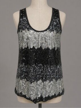 Dressy Heavily Sequined Dressy Evening Tank Top